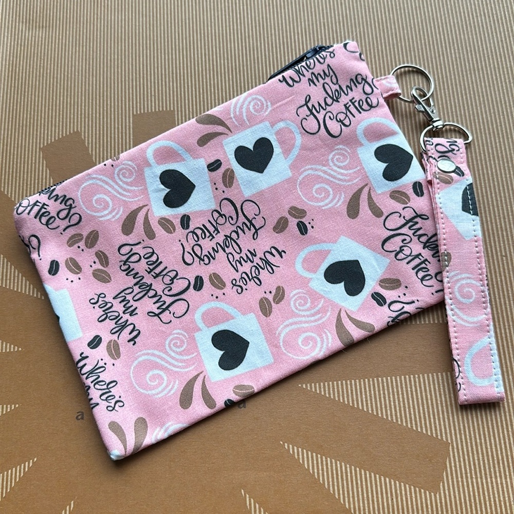 WORD Hand Sewn Couture Cussy Clutch 9” Wears My Coffee